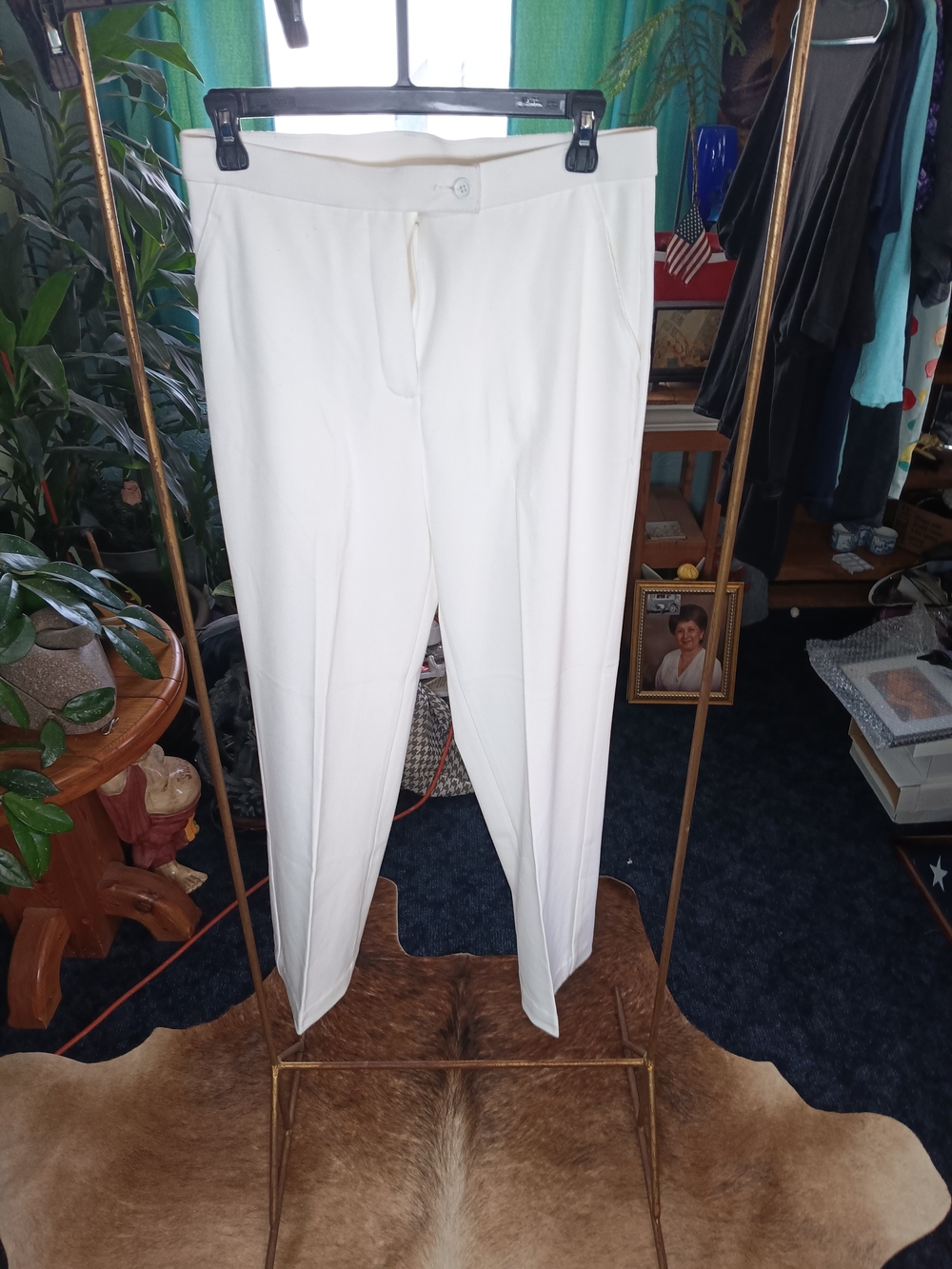 Investments Women's Straight Leg Dress Pants in White